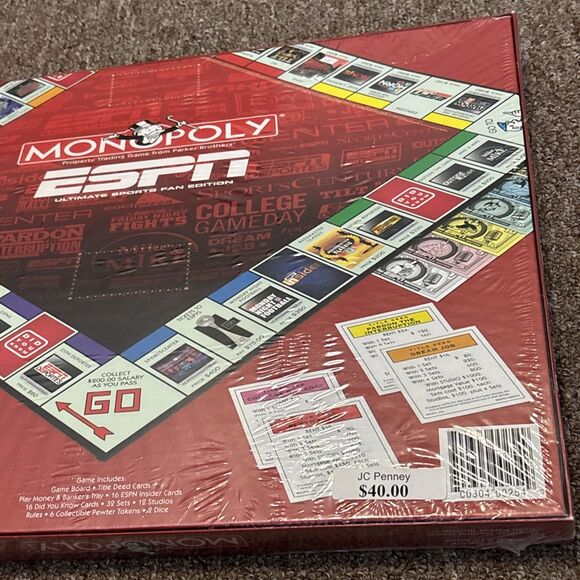 Monopoly ESPN Ultimate Sports Fan Edition Board Game New Factory Sealed - Picture 4 of 10